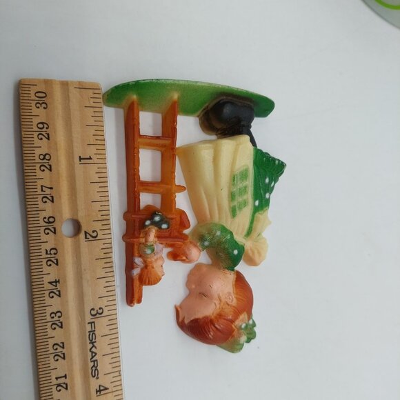 A Loving Spoonful Christmas Ornament Plastic Molded Sarah Kay Green READ - Picture 3 of 5